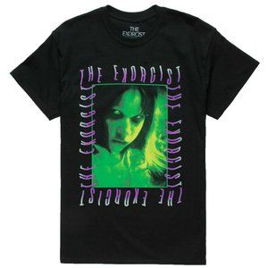 The Exorcist Linda Blair 1973 Horror Movie Mens T-Shirt Black Licensed H…